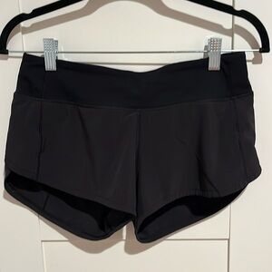 Black lululemon shorts size 4
